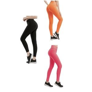 Women's High Waist Butt Yoga Pants Lifting Leggings Scrunch Ruched Size 2XL